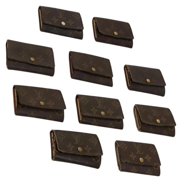 LOUIS VUITTON Monogram Key Case 10set LV Auth CB070 - Picture 1 of 16